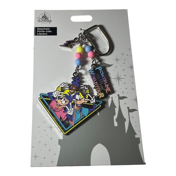 Disney Parks A Goofy Movie Powerline Stand Out World Tour Keychain - Picture 1 of 2